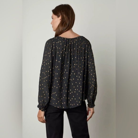 Velvet by Graham and Spencer polka dot blouse - Picture 2 of 6